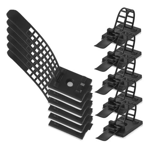 FUNNETOYU 100 Stück Nylon Kabelbinder Flexibel Verstellbar Schnelles Befestigen Kabelmanagement für Büro und Zuhause Schwarz Kabelorganizer zur Sicheren Kabelführung von FUNNETOYU