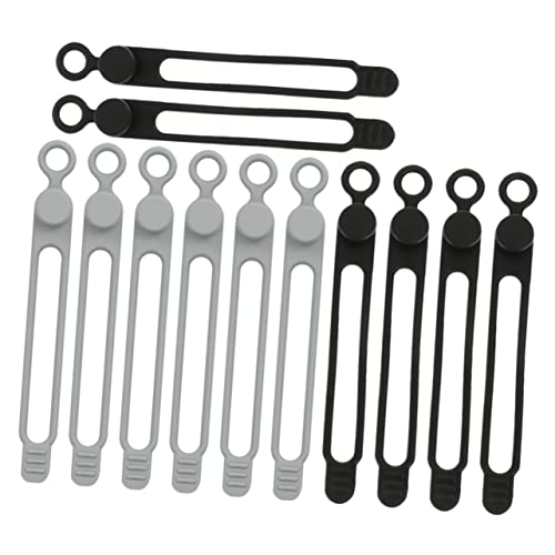 FUNNETOYU 12 Stück Silikon Kabelbinder Wiederverwendbare Kabelorganizer für Datenkabel Schwarz und Flexibel Multifunktional für Büro Zuhause und Garage FUNNETOYU 12 Stück Silikon Kabelbinder Wiederverwendbare Kabelorganizer für Datenkabel Schwarz und Flexibel Multifunktional für Büro Zuhause und Garage von FUNNETOYU
