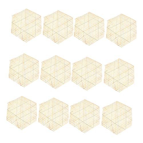 FUNNETOYU 12 Stück Teiliges Bambus Mesh Kochmatten Hitzebeständige Handgewebte Platzdeckchen für Dampfgarer Antihaftbeschichtet Vielseitig Einsetzbar als Tisch Dekorationsmatten FUNNETOYU 12 Stück Teiliges Bambus Mesh Kochmatten Hitzebeständige Handgewebte Platzdeckchen für Dampfgarer Antihaftbeschichtet Vielseitig Einsetzbar als Tisch Dekorationsmatten von FUNNETOYU