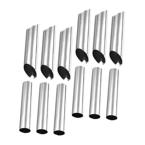 FUNNETOYU 12 Stück Teiliges Edelstahl Backform Schillerlockenform und Kegelförmige Croissant Formen Rostfrei Hitzebeständig Leicht zu Reinigen Vielseitig für Gebäck und Dessert Backen FUNNETOYU 12 Stück Teiliges Edelstahl Backform Schillerlockenform und Kegelförmige Croissant Formen Rostfrei Hitzebeständig Leicht zu Reinigen Vielseitig für Gebäck und Dessert Backen von FUNNETOYU