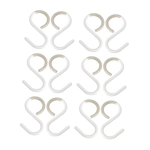 FUNNETOYU 12 Stück Teiliges S Haken aus Kunststoff Multifunktionale Haken für Küche Bad Wohnzimmer zum Aufhängen von Handtüchern Kleidung Schlüsseln Rostfrei und Platzsparend FUNNETOYU 12 Stück Teiliges S Haken aus Kunststoff Multifunktionale Haken für Küche Bad Wohnzimmer zum Aufhängen von Handtüchern Kleidung Schlüsseln Rostfrei und Platzsparend von FUNNETOYU