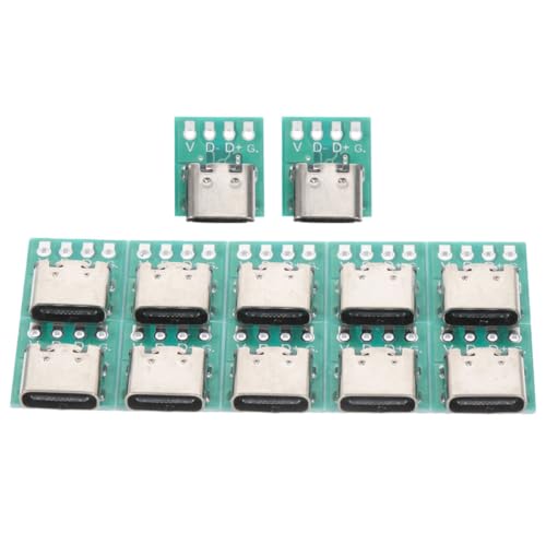 FUNNETOYU 12 Stück Teiliges USB C Connector Board DIY PCB Umwandlungsmodul für Kabel Einfache Installation Schnelle Datenübertragung Langlebige Materialien für Zuhause und Büro FUNNETOYU 12 Stück Teiliges USB C Connector Board DIY PCB Umwandlungsmodul für Kabel Einfache Installation Schnelle Datenübertragung Langlebige Materialien für Zuhause und Büro von FUNNETOYU
