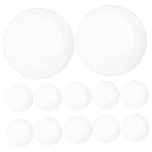 FUNNETOYU 12 Stück Transparente Selbstklebende Türstopper aus Klarem Silikon Durchmesser Stoßdämpfend und Geräuschreduzierend als Wand und Türgriffschutz für Zuhause Büro und Hotel von FUNNETOYU