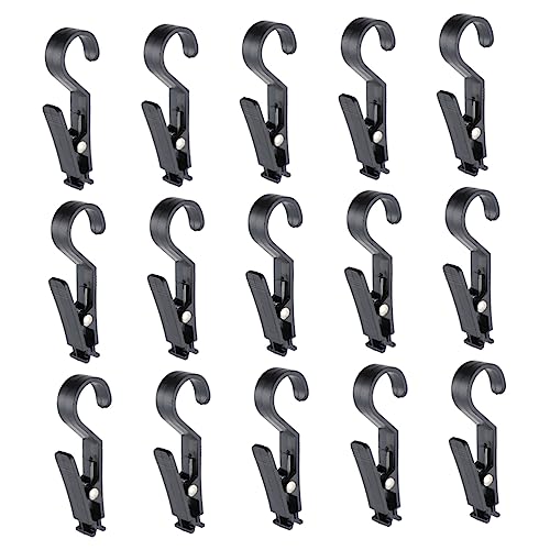 FUNNETOYU 15Stücke Multifunktions Abs Hakenclips Robuste und Lederhalter für Stiefel Schuhe Handtücher und Kleidung für Aufbewahrung und Organisation von FUNNETOYU