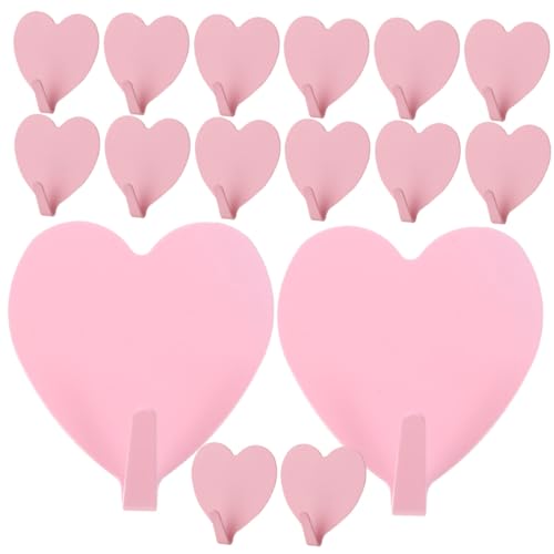FUNNETOYU 16 Stück Herzförmige Selbstklebende Wandhaken Teiliges Robuste Dekorative Haken für Badezimmer Küche und Wohnräume für Handtücher Schlüssel und FUNNETOYU 16 Stück Herzförmige Selbstklebende Wandhaken Teiliges Robuste Dekorative Haken für Badezimmer Küche und Wohnräume für Handtücher Schlüssel und von FUNNETOYU