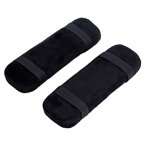 FUNNETOYU 1Paar Bequeme Ellenbogenkissen aus Memory für Armlehnen Ergonomisches Stuhl Armlehnenpolster zur Entlastung Ellenbogen rutschfest und Installieren von FUNNETOYU