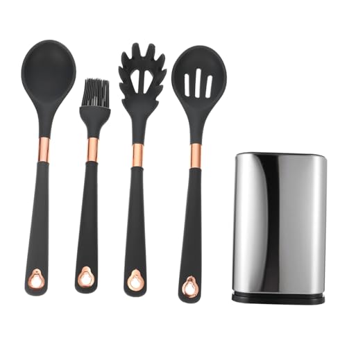 FUNNETOYU 1Satz Silikon Kochutensilien Teiliges Küchenset mit Edelstahlbehälter Spaghetti Server Küchenkolander Hitzebeständig Antihaftbeschichtet für Zuhause FUNNETOYU 1Satz Silikon Kochutensilien Teiliges Küchenset mit Edelstahlbehälter Spaghetti Server Küchenkolander Hitzebeständig Antihaftbeschichtet für Zuhause von FUNNETOYU