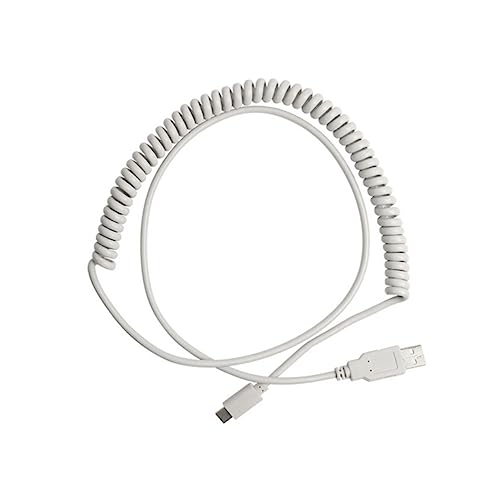 FUNNETOYU 1Stück USB C Spiralkabel für Mechanische Tastaturen Robustes Design Verlustfreie Datenübertragung Kompatibel mit Gängigen USB C Geräten für Gamer FUNNETOYU 1Stück USB C Spiralkabel für Mechanische Tastaturen Robustes Design Verlustfreie Datenübertragung Kompatibel mit Gängigen USB C Geräten für Gamer von FUNNETOYU