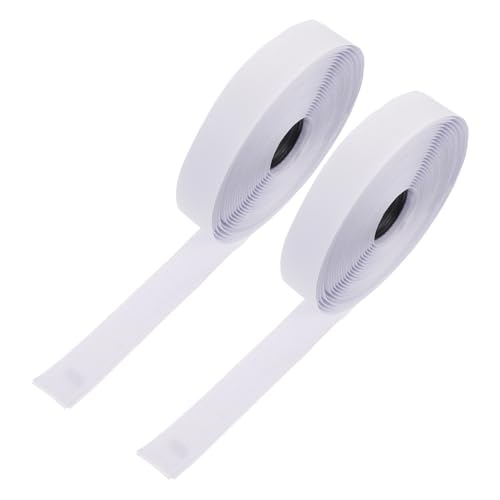FUNNETOYU 2 Rollen Selbstklebender Streifen Klettstreifen Kabel Organizer Wiederverwendbare Kabelbinder Selbstklebendes Kabelstreifenband Selbstklebender Streifen Klebriger von FUNNETOYU