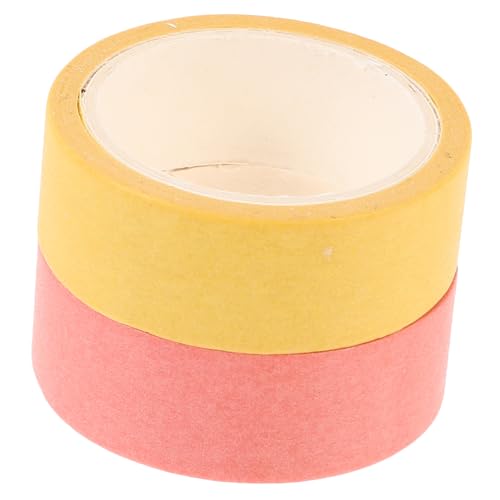 FUNNETOYU 2 Rollen Washi Tape Rot und Gelb Selbstklebendes Rückstandsfrei Entfernbares Bastelband für Scrapbooking Diy Dekoration Tagebuchgestaltung und Planer Kreative Handarbeit FUNNETOYU 2 Rollen Washi Tape Rot und Gelb Selbstklebendes Rückstandsfrei Entfernbares Bastelband für Scrapbooking Diy Dekoration Tagebuchgestaltung und Planer Kreative Handarbeit von FUNNETOYU
