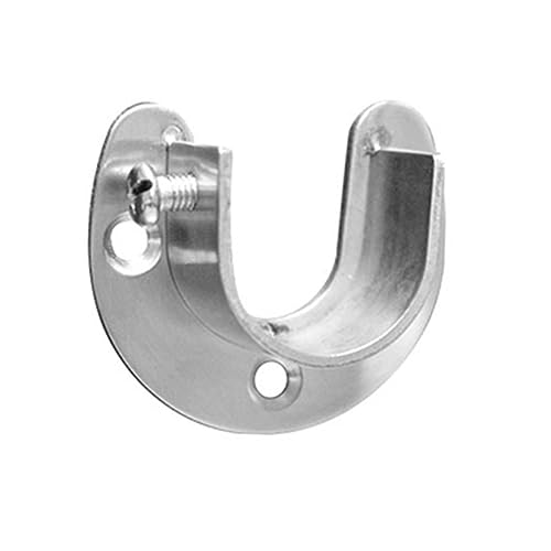 FUNNETOYU 2 Satz U Förmige Halterungen aus Kleiderstangenhalter für Vorhänge Robuste Befestigung für Schrank und Wandmontage von FUNNETOYU