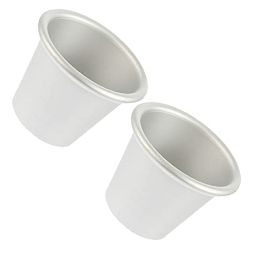 FUNNETOYU 2 Stück Backform aus Set Rund Durchmesser Antihaftbeschichtet Leicht zu Reinigen für Kuchen Pudding Muffins Geeignet für Haushalt Bäckerei Restaurant Formgebung Beim Backen von FUNNETOYU