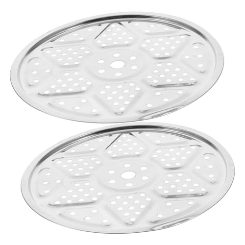 FUNNETOYU 2 Stück Dämpfeinsatz Teilig Dickes Steamer Rack für Dampfgaren Hitze und Kältebeständig Vielseitiges Küchenzubehör für Gemüse Fisch Teigtaschen Eier Schonendes Dünsten und von FUNNETOYU
