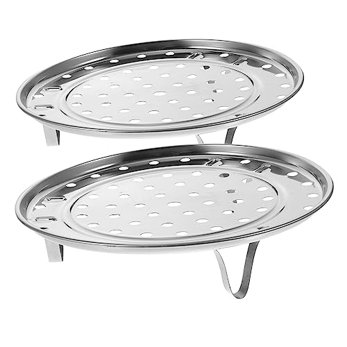FUNNETOYU 2 Stück Dampfgarer Rack Teiliges Steamer Dish für Gleichmäßiges von Gemüse Fisch und Rostfrei Einfach zu Reinigen für Kochtöpfe FUNNETOYU 2 Stück Dampfgarer Rack Teiliges Steamer Dish für Gleichmäßiges von Gemüse Fisch und Rostfrei Einfach zu Reinigen für Kochtöpfe von FUNNETOYU