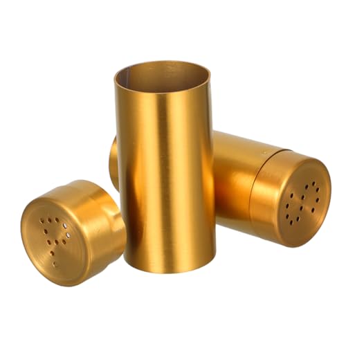 FUNNETOYU 2 Stück Edelstahl Gewürzflaschen mit verstellbarem Zerkleinerer Goldfarbene Salz Pfefferstreuer Feuchtigkeitsdichtes Design für Frische Gewürze für Küche Restaurant Professionelle FUNNETOYU 2 Stück Edelstahl Gewürzflaschen mit verstellbarem Zerkleinerer Goldfarbene Salz Pfefferstreuer Feuchtigkeitsdichtes Design für Frische Gewürze für Küche Restaurant Professionelle von FUNNETOYU