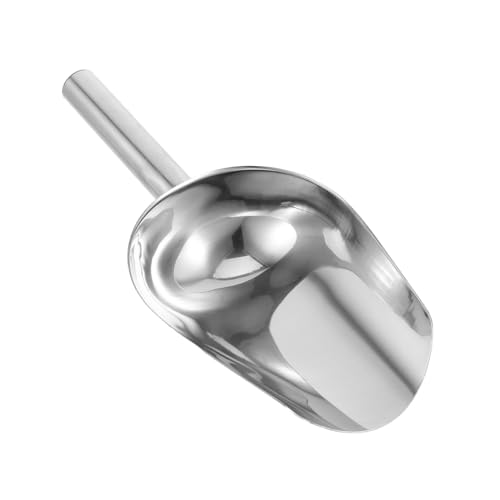 FUNNETOYU 2 Stück Edelstahlschaufeln Robust Vielseitig für Eis Mehl Körner Futtermittel Langlebige Edelstahl Küchenportionierer Elegant und Praktisch für Gefrierschrank Bar und Küche von FUNNETOYU