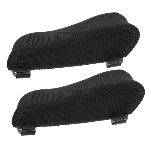 FUNNETOYU 2 Stück Ergonomische Bürostuhl Armlehnen Polster aus Memory Schaum mit Rutschfester Unterseite Atmungsaktive Armkissen für Gaming Schreibtischstühle Bequemes Zubehör für Langes von FUNNETOYU