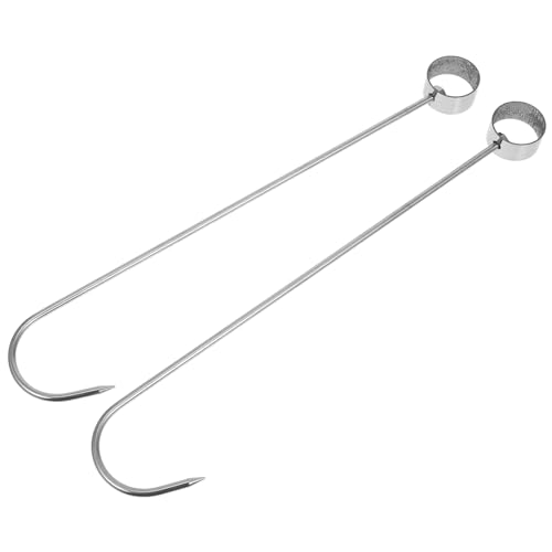FUNNETOYU 2 Stück Fleischhaken J Haken für Aufhängen von Enten Gänsen und Hähnchen Robuste Fleischverarbeitungshaken für Grillen Räuchern und Küche FUNNETOYU 2 Stück Fleischhaken J Haken für Aufhängen von Enten Gänsen und Hähnchen Robuste Fleischverarbeitungshaken für Grillen Räuchern und Küche von FUNNETOYU