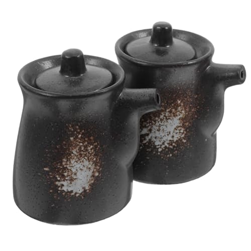 FUNNETOYU 2 Stück Keramik Ölspender Teiliges Japanischer Stil Essig und Sojasaucenflasche aus Hochwertiger Verschleißfester Keramik Wiederverwendbar Stilvolles Design für Küche und Haushalt FUNNETOYU 2 Stück Keramik Ölspender Teiliges Japanischer Stil Essig und Sojasaucenflasche aus Hochwertiger Verschleißfester Keramik Wiederverwendbar Stilvolles Design für Küche und Haushalt von FUNNETOYU