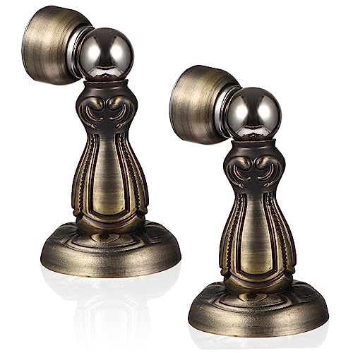 FUNNETOYU 2 Stück Magnetischer Türstopper Bodenmontierter Türhalter für Verschiedene Türarten Rutschfeste Unterlage Vintage Design für Zuhause Hotel und Büro FUNNETOYU 2 Stück Magnetischer Türstopper Bodenmontierter Türhalter für Verschiedene Türarten Rutschfeste Unterlage Vintage Design für Zuhause Hotel und Büro von FUNNETOYU