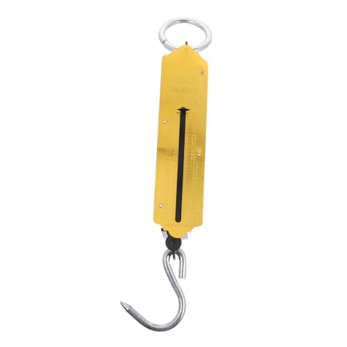 FUNNETOYU 2 Stück Mechanische Hakengröße hängende Waage tragbare Hakenwaage Mechanische hoher Genauigkeit Hängenskala mit Tablett tragbare Gepäckpostwaage Aluminiumlegierung Golden FUNNETOYU 2 Stück Mechanische Hakengröße hängende Waage tragbare Hakenwaage Mechanische hoher Genauigkeit Hängenskala mit Tablett tragbare Gepäckpostwaage Aluminiumlegierung Golden von FUNNETOYU