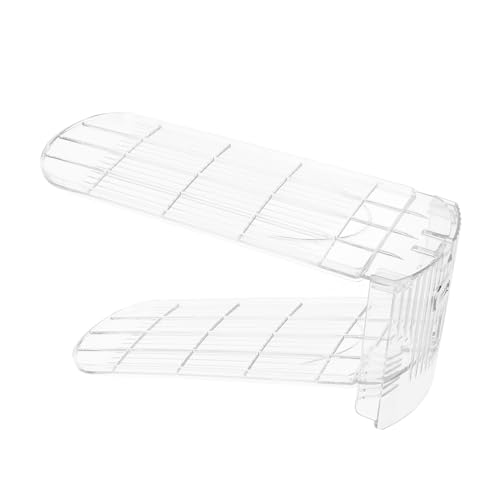 FUNNETOYU 2stücke Verstellbarer Schuhstapler Für Platzsparende Schuhaufbewahrung Für Eingangsbereich Und Schrank Einfacher Werkzeug Transparentes Design von FUNNETOYU