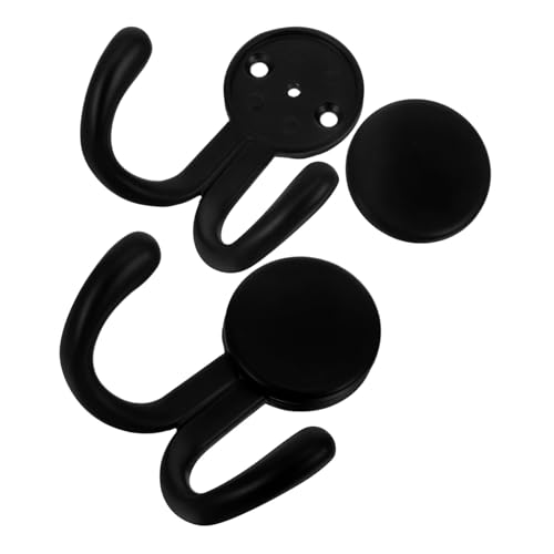FUNNETOYU 2 Stück Schwere Wandhaken Zinklegierung Wandmontage Kompakt für Jacken Handtücher Mäntel Minimalistisches Design Geeignet für Flur Bad Schlafzimmer Küche Robust und Platzsparend von FUNNETOYU