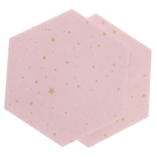 FUNNETOYU 2 Stück Selbstklebende Filz Pinnwand Hexagon Bunte Wandsticker für Büro Kinderzimmer Wohnzimmer Dekorative Memo Bulletin Board aus Hochwertigem Filz von FUNNETOYU