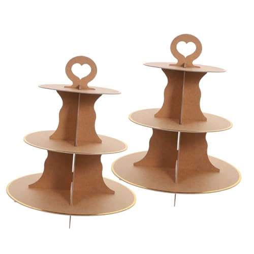 FUNNETOYU 2 Stück Teiliges Cupcake Display aus Stabilem Papier Mehrstufiger Kuchenständer mit Goldener Prägung Dekorativer Tortendisplay für Partys Familienfeiern und Dessertpräsentation FUNNETOYU 2 Stück Teiliges Cupcake Display aus Stabilem Papier Mehrstufiger Kuchenständer mit Goldener Prägung Dekorativer Tortendisplay für Partys Familienfeiern und Dessertpräsentation von FUNNETOYU