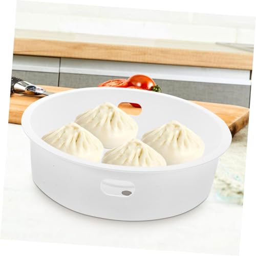 FUNNETOYU 2 Stück Teiliges Dampfgarer für Reiskocher Hitzebeständige Dampfschalen mit Antihaft Beschichtung Rutschfestes Küchenzubehör für Schonendes Garen von Pasta Suppe und Gemüse von FUNNETOYU