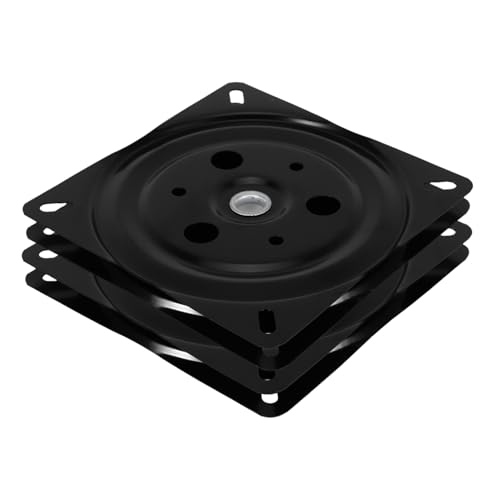 FUNNETOYU 2 Stück Teiliges Drehplatte Sitzdrehfuß für Barhocker und Möbel Drehbare Langlebige Metall Einfache Installation für Stuhl Sofa Tv und Displayständer von FUNNETOYU
