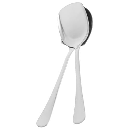 FUNNETOYU 2 Stück Teiliges Edelstahl Servierlöffel Langem Griff Große Buffet löffel und Schaufel Vielseitig Einsetzbar zum Servieren von Suppe Salat und Snacks Spülmaschinenfest und FUNNETOYU 2 Stück Teiliges Edelstahl Servierlöffel Langem Griff Große Buffet löffel und Schaufel Vielseitig Einsetzbar zum Servieren von Suppe Salat und Snacks Spülmaschinenfest und von FUNNETOYU