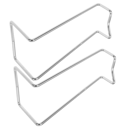 FUNNETOYU 2 Stück Teiliges Edelstahl Weinregal Vertikal Robustes Metallflaschenhalter Modernes Geometrisches Design Platzsparend Sicherer Weinflaschenständer für Küche Bar und Wohnzimmer von FUNNETOYU