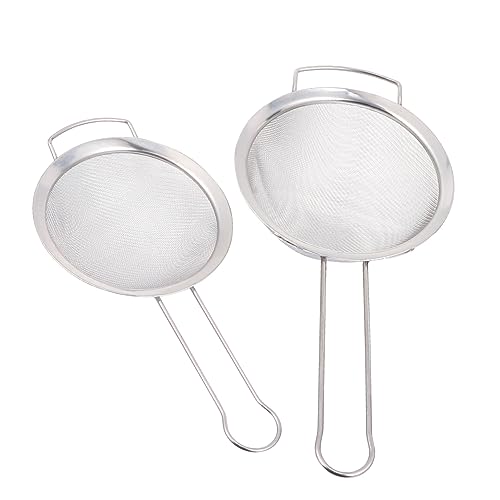 FUNNETOYU 2 Stück Teiliges Mehlsieb mit Feinem Netz Langlebiger Küchensieb für Mehl Puderzucker Backpulver Einsetzbar Beim Backen und Kochen FUNNETOYU 2 Stück Teiliges Mehlsieb mit Feinem Netz Langlebiger Küchensieb für Mehl Puderzucker Backpulver Einsetzbar Beim Backen und Kochen von FUNNETOYU