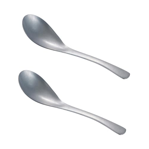 FUNNETOYU 2 Stück Teiliges Reislöffel Retro Design Multifunktional zum Kochen und Servieren Ergonomisch Geformt Langlebig und Spülmaschinenfest für Täglichen Gebrauch von FUNNETOYU