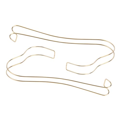 FUNNETOYU 2 Stück Teiliges Schuhdisplay aus Rostfreiem Goldfarbener High Heel Schuhhalter Stabile und Langlebige Präsentationsständer für Laden Schaufenster und Zuhause von FUNNETOYU