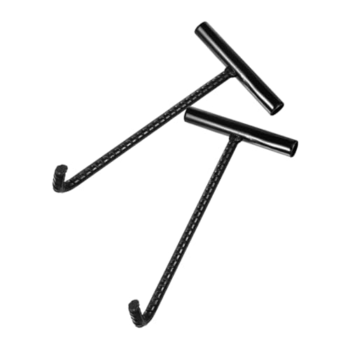 FUNNETOYU 2 Stück Teiliges T Förmiges Metall Hebehaken Robuster Schachtdeckelheber und Türlift Haken Vielseitig Einsetzbar für Kanaldeckel Rolltore und Abflussgitter Ergonomisch Glatt FUNNETOYU 2 Stück Teiliges T Förmiges Metall Hebehaken Robuster Schachtdeckelheber und Türlift Haken Vielseitig Einsetzbar für Kanaldeckel Rolltore und Abflussgitter Ergonomisch Glatt von FUNNETOYU