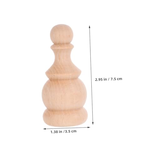 FUNNETOYU 2stücke Holz-endstücke Geschnitzt Dekorativ Für Treppen Bettpfosten Fahnenmasten Rohre Aus Massivholz Unbehandelt Handgefertigt Mit Dübeln Für DIY Möbelakzente Und von FUNNETOYU