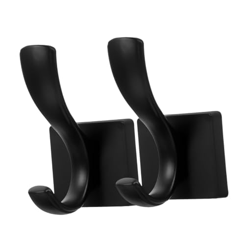 FUNNETOYU 2 Stück Wandhaken ohne Bohren Kleiderhaken für Badezimmer und Schlafzimmer Wandhaken Schwarz für Handtücher und Jacken Platzsparend und Praktisch FUNNETOYU 2 Stück Wandhaken ohne Bohren Kleiderhaken für Badezimmer und Schlafzimmer Wandhaken Schwarz für Handtücher und Jacken Platzsparend und Praktisch von FUNNETOYU