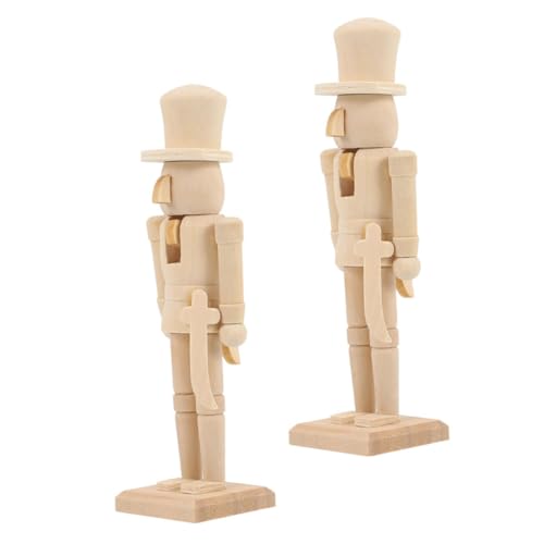FUNNETOYU 2 Stück Weihnachts Soldat aus Holz zum Selbstgestalten Teiliges DIY Unbemalt Robuste Holzfigur als Festliche Dekoration für Zuhause Wohnzimmer Auto und Bastelfreunde FUNNETOYU 2 Stück Weihnachts Soldat aus Holz zum Selbstgestalten Teiliges DIY Unbemalt Robuste Holzfigur als Festliche Dekoration für Zuhause Wohnzimmer Auto und Bastelfreunde von FUNNETOYU