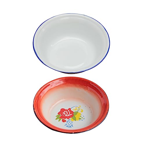 FUNNETOYU 2-teiliges Emaille-suppenschüssel-set Im Vintage-stil Haushalts-emaille-schüssel Und Leicht Zu Reinigen Zufälliger Stil FUNNETOYU 2-teiliges Emaille-suppenschüssel-set Im Vintage-stil Haushalts-emaille-schüssel Und Leicht Zu Reinigen Zufälliger Stil von FUNNETOYU