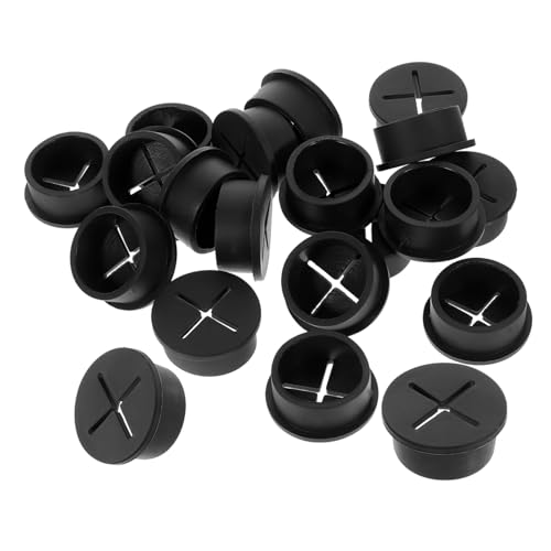 FUNNETOYU 20 Stück Gummistopfen für Kabeldurchführungen Runde Kabelschutzstecker für Schreibtisch Einsetzbar Schwarz zur Kabelorganisation und Verlegung FUNNETOYU 20 Stück Gummistopfen für Kabeldurchführungen Runde Kabelschutzstecker für Schreibtisch Einsetzbar Schwarz zur Kabelorganisation und Verlegung von FUNNETOYU