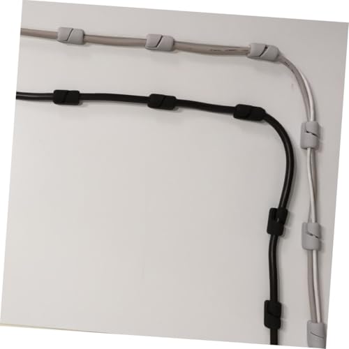 FUNNETOYU 20 Stück Kabelclips Selbstklebend aus Hochwertigem Silikon Lochdurchmesser Kabelmanagement für Schreibtisch Stabile Befestigung von USB Strom und Maus Kabeln Praktisches von FUNNETOYU