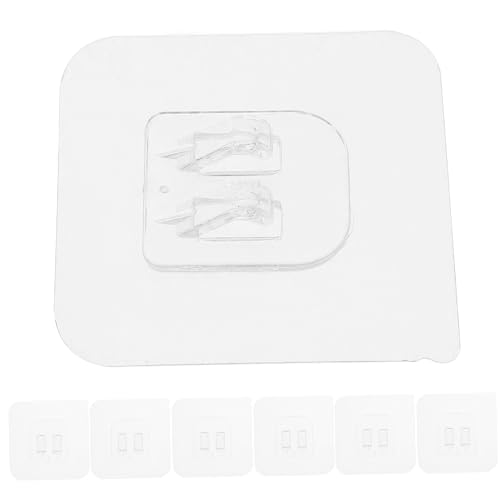 FUNNETOYU 20 Stück Klebehaken Transparent Selbstklebend Stark Für Badezimmer Küche Ohne Bohren Einfach Montage Nutzbar Organizer Wandhaken von FUNNETOYU