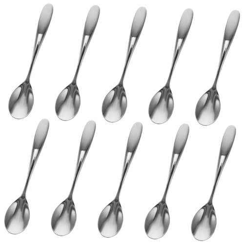 FUNNETOYU 20Stücke Kaffeelöffel Teiliges Miniatur Löffel für Kaffee Tee und Dessert Ergonomisches Design Leicht und Tragbar Spülmaschinenfest für Jede Tischdekoration von FUNNETOYU