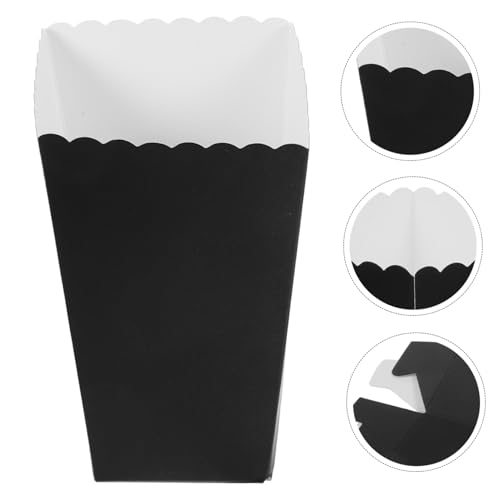 FUNNETOYU 24 Stück Teiliges Popcorn Snack Papierbox Leichte Schwarze Popcorn Behälter für Filmabende Partys Kinos und Reißfest Vielseitig Einsetzbar für Snacks und Süßigkeiten FUNNETOYU 24 Stück Teiliges Popcorn Snack Papierbox Leichte Schwarze Popcorn Behälter für Filmabende Partys Kinos und Reißfest Vielseitig Einsetzbar für Snacks und Süßigkeiten von FUNNETOYU