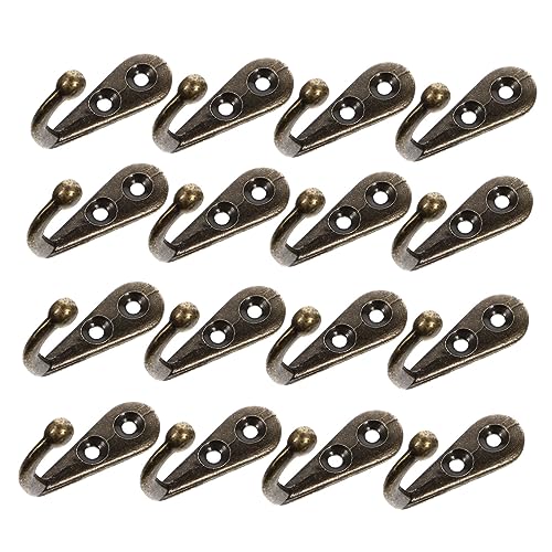 FUNNETOYU 24 Stück Teiliges Retro Wandhaken Bronze Vintage Aufhängehaken für Jacken Handtücher Schlüssel Platzsparend Elegant Verarbeitet Vielseitig Einsetzbar für Bad Schlafzimmer Küche von FUNNETOYU