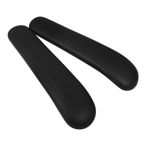 FUNNETOYU 2 Stück Armlehnenpolster Für Bürostühle Ergonomische Armlehnenbezüge Universell Passend Für Büro Und Gaming Stühle 280x62mm Schwarz Komfortabel Und Unterstützend von FUNNETOYU