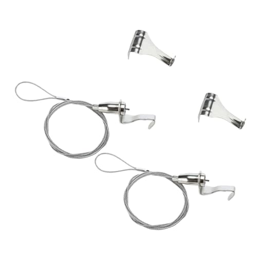 FUNNETOYU 2Stücke Bilderaufhängesystem mit Einstellbarem Draht Robuste Aufhängung für Kunstwerke Bilderrahmen und Lampen für Galerien und Wohnräume FUNNETOYU 2Stücke Bilderaufhängesystem mit Einstellbarem Draht Robuste Aufhängung für Kunstwerke Bilderrahmen und Lampen für Galerien und Wohnräume von FUNNETOYU