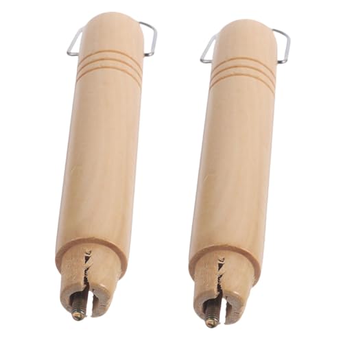 FUNNETOYU 2Stücke Ersatzgriffe aus Holz für Töpfe und Pfannen Robuste Topfgriff Halterung für Sicheres für Verschiedene Modelle rutschfest von FUNNETOYU